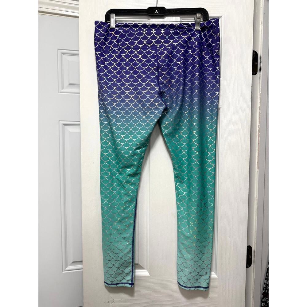 Oh My Disney Store Size XL Ombre The Little Mermaid Ariel Iridescent Leggings - Picture 2 of 2